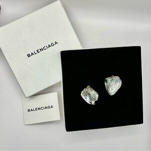 Balenciaga Transparent Rock Earrings